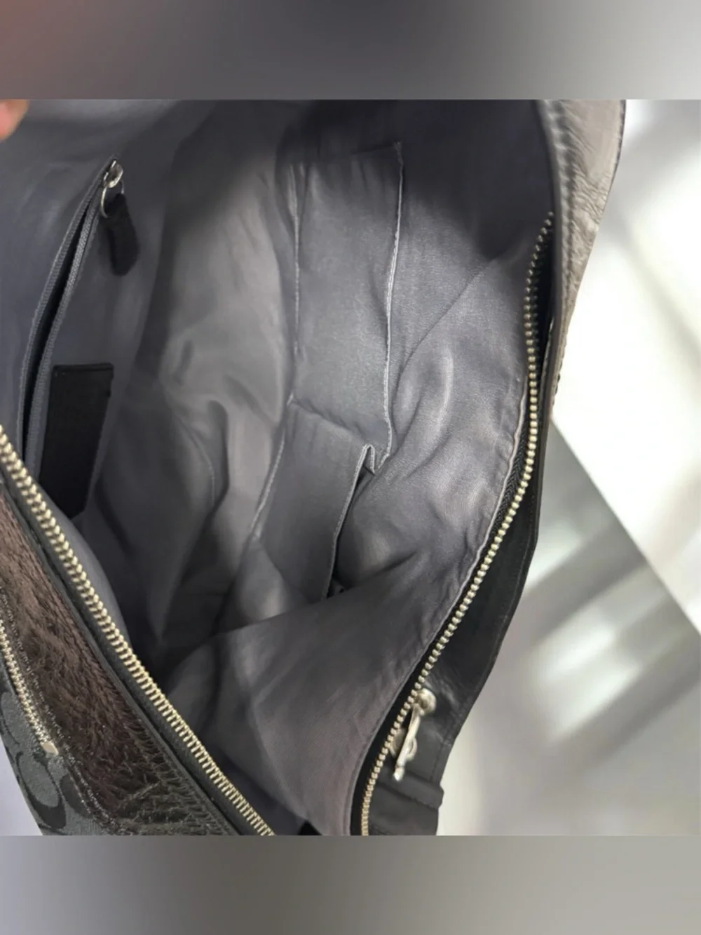 Coach Signature Black Boho Jacquard Canvas Handbag And Wallet - Picture 15 of 16